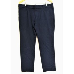 Banana Republic Sloan Ankle Pant Womens 12 Blue Stretch Trouser‎ Office Casual